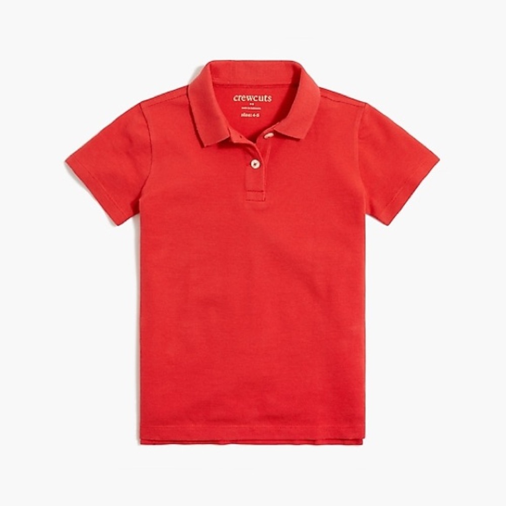 J. CREW CREWCUTS COTTON PIQUE UNIFORM POLO